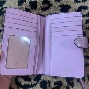 Kate Spade Shimmy Glitter wallet with box